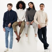 Nachhaltiger Quarter-Zip Sweater: Bio- & Recycling-Baumwolle (340g)