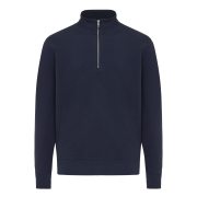 Nachhaltiger Quarter-Zip Sweater: Bio- & Recycling-Baumwolle (340g)