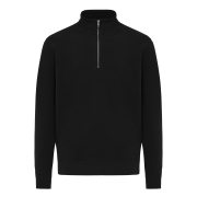 Nachhaltiger Quarter-Zip Sweater: Bio- & Recycling-Baumwolle (340g)