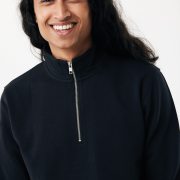Nachhaltiger Quarter-Zip Sweater: Bio- & Recycling-Baumwolle (340g)