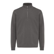 Nachhaltiger Quarter-Zip Sweater: Bio- & Recycling-Baumwolle (340g)