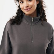 Nachhaltiger Quarter-Zip Sweater: Bio- & Recycling-Baumwolle (340g)
