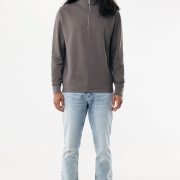 Nachhaltiger Quarter-Zip Sweater: Bio- & Recycling-Baumwolle (340g)