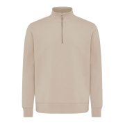 Nachhaltiger Quarter-Zip Sweater: Bio- & Recycling-Baumwolle (340g)