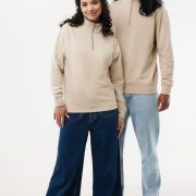 Nachhaltiger Quarter-Zip Sweater: Bio- & Recycling-Baumwolle (340g)