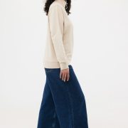 Nachhaltiger Quarter-Zip Sweater: Bio- & Recycling-Baumwolle (340g)