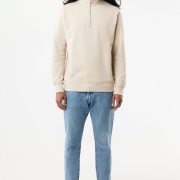 Nachhaltiger Quarter-Zip Sweater: Bio- & Recycling-Baumwolle (340g)