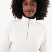 Nachhaltiger Quarter-Zip Sweater: Bio- & Recycling-Baumwolle (340g)