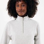Nachhaltiger Quarter-Zip Sweater: Bio- & Recycling-Baumwolle (340g)