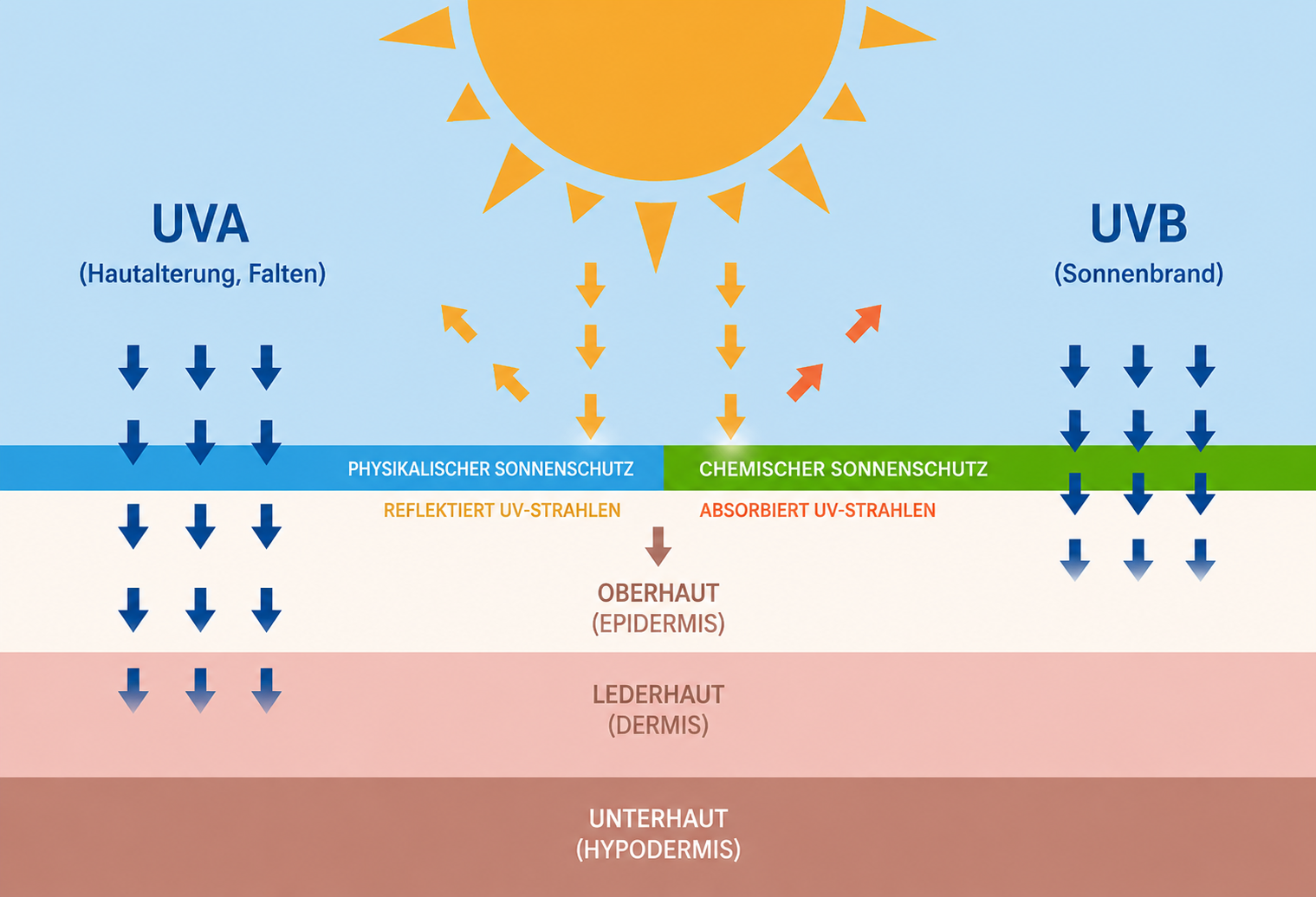 Erklärung zu UVA und UVB und ihre Bedeutung