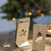 Weihnachtsgeschenkset Holzschnitt „Noel“ – Firmengeschenke mit Stil