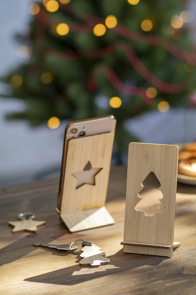 Weihnachtsgeschenkset Holzschnitt „Noel“ – Firmengeschenke mit Stil
