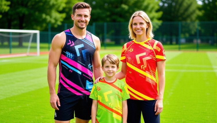 Sport T-Shirt mit Allover-Druck
